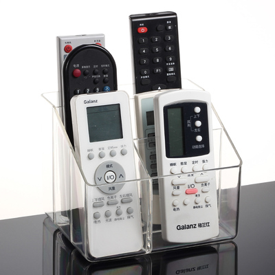 亚加丽加创意家居简约遥控器收纳盒手机收纳座桌面杂物整理盒架子