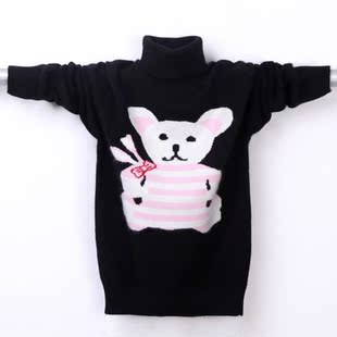 <em>青少年毛衣</em>男童黑<em>毛衣</em>山羊绒正品儿童高领纯手