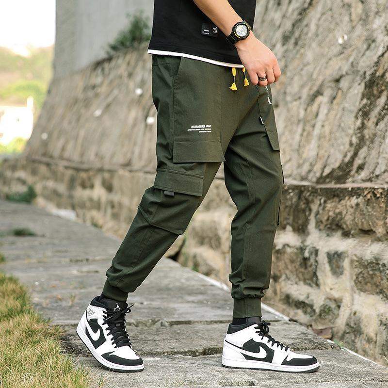 Jonah adida 2019 New products pure cotton Casual pants Teenagers Multiple pockets Men's trousers Korean Edition Springin the Men's clothing, Casual pants category - from Buy2taobao.com to provide professional Taobao agent buy service