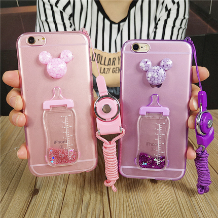 新款流沙壳iPhone6plus手机壳 苹果6s硅胶全包