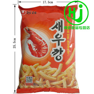  韩国食品 韩国原装进口 韩国膨化 虾条 农心原味虾条 90g  超值装