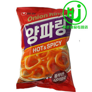  韩国食品 韩国原装进口 韩国膨化 农心辣味洋葱圈 70g 超实惠