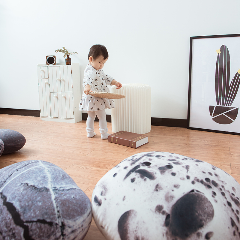 趋然 幼儿园仿真石头抱枕鹅卵石靠枕儿童坐墩懒人沙发ins民宿布展|msdalam kategori rumah Fabrik, bantal/bantal - dari Buy2taobao.com untuk memberikan perkhidmatan ejen Taobao profesional membeli