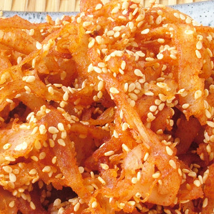  【海味轩】海洋食品 蜜汁炭烤鱿鱼丝/袋装鱿鱼丝 香辣芝麻味250g