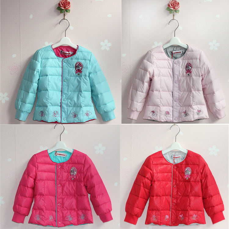 012巴布豆正品D24SV902婴<em>幼儿女童羽绒服</em>内