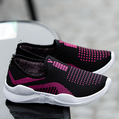 冬季老北京男女休闲加绒棉鞋户外运动鞋女鞋男款休闲鞋平底工作鞋