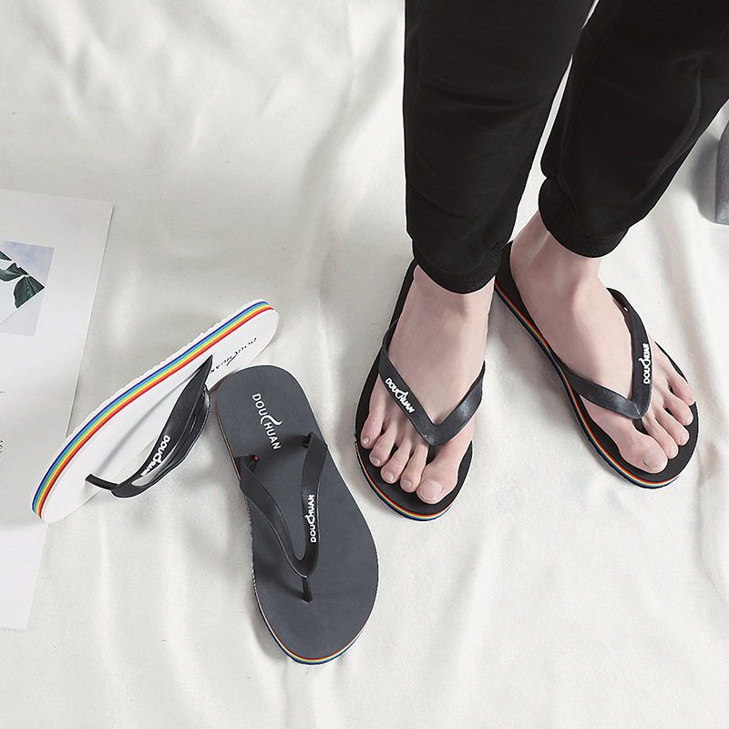 2019 new pattern Men's Shoes summer Sandals Versatile Trend soft sole non-slip personality Herringbone slipper fashion leisure time Sandalsin the Men's Shoes, Slippers category - from Buy2taobao.com to provide professional Taobao agent buy service
