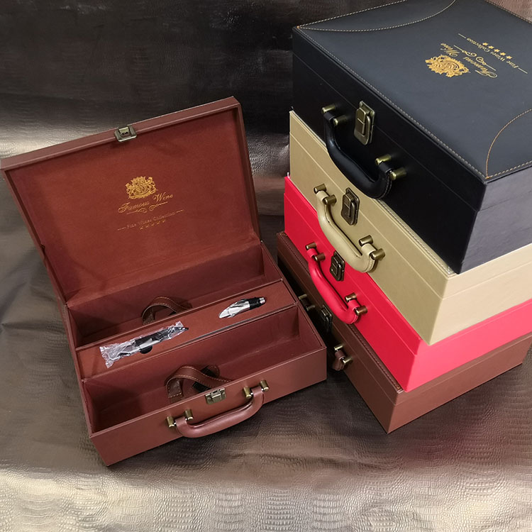 爆款 紅酒盒雙支酒盒禮品盒包裝 葡萄酒盒雙只皮盒 2支裝皮盒酒具在類目 餐飲具, 酒壺/酒杯/酒具, 酒盒中 - 來自Buy2taobao.com提供專業的淘寶代購服務