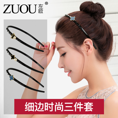 发箍韩国简约头饰气质成人大气淑女压发头箍韩版发窟带齿防滑发卡