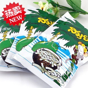  绿苏梅椰子片40g 泰国进口椰子片 香烤椰片干 低糖不胖超好吃零食