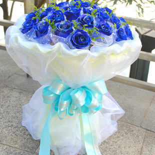 紫玫瑰蓝玫瑰紫玫瑰成都鲜花配送温江华阳新都