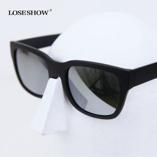  [LOSE SHOW]裸婚时代刘易阳文章同款墨镜 男士小眼镜面反光太阳镜
