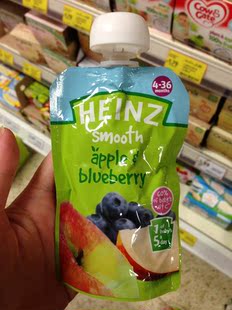 海外原装进口 英国亨氏4+Heinz婴幼儿果泥 苹