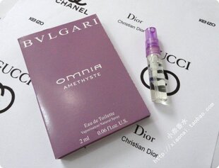  Bvlgari 宝格丽花舞轻盈 紫水晶女士香水试管香水小样 试用装2ml