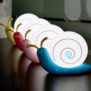 可爱蜗牛创意小夜灯USB充电 LED环保节能灯小壁灯 可挂式