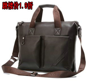  牛皮/威登保罗/POLO/横款手提男包/男士/男式单肩包/斜挎包/商务