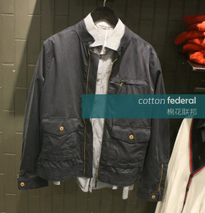  棉花联邦Jack Jones/杰克琼斯意大利版高档立领夹克212121052代购