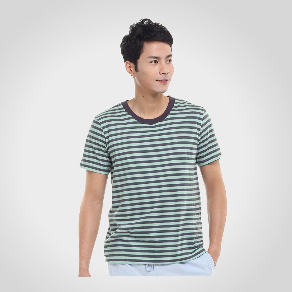 AB Victoria's secret spring/summer a genuine cotton Navy stripe round neck short sleeve t-shirt men and home wear tops 7,303
