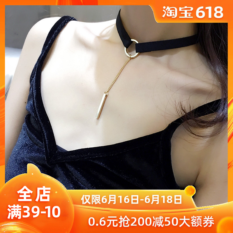 脖子上的绑带项圈脖子饰品短款颈带颈链choker项链女潮网红锁骨链在类目 饰品/流行首饰/时尚饰品新, 项链中 - 来自Buy2taobao.com提供专业的淘宝代购服务