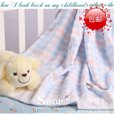 Gold No. brand Children are pure cotton double-deck children baby baby square Bath towel Towel ST251WH summer quiltin the Bedclothes , Leisure blanket/Woolen blanket/Carpet category - from Buy2taobao.com to provide professional Taobao agent buy service