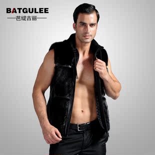 海宁<em>男士皮马甲 冬季</em>绵羊皮马甲 男士皮马甲背