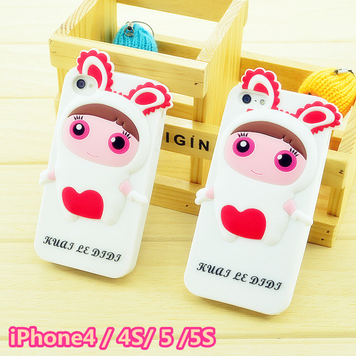 果冻侠韩国可爱苹果5硅胶壳iphone4/4S手机壳 iphone5s保护套卡通