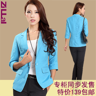  紫璐莱 春秋 小西装风尚 韩版修身外套 女士西服夏 包邮G1004