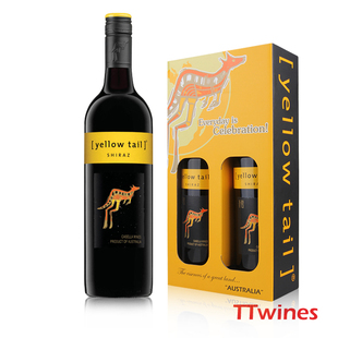  黄尾袋鼠西拉干红葡萄酒 美国销量第一 澳洲进口红酒 yellow tail