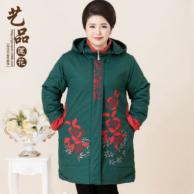 中老年加肥加大女装外套棉服200斤特大码中年胖妈妈装棉上衣冬装在类目 女装/女士精品, 大码女装中 - 来自Buy2taobao.com提供专业的淘宝代购服务