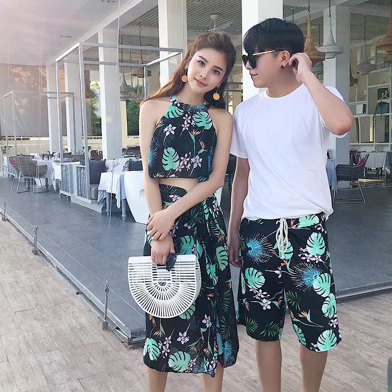 分体泳衣保守显瘦三件套情侣泳衣沙滩裤温泉海边度假同款碎花泳衣|ruв категории движение/йога/фитнес/фанаты товаров, плавание, пар одежды купальник - от Buy2taobao.com для оказания профессиональной услуги покупки агента Taobao