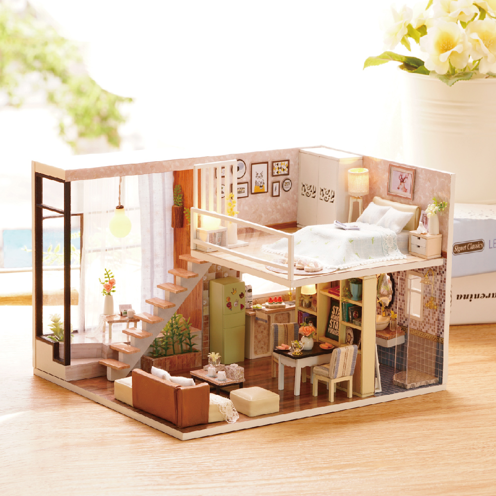 创意小礼品diy小屋手工拼装木头房子模型 创意生日礼物浪漫惊喜女在类目 玩具/童车/益智/积木/模型, 静态模型, 建筑/DIY小屋/其他拼装模型中 - 来自Buy2taobao.com提供专业的淘宝代购服务