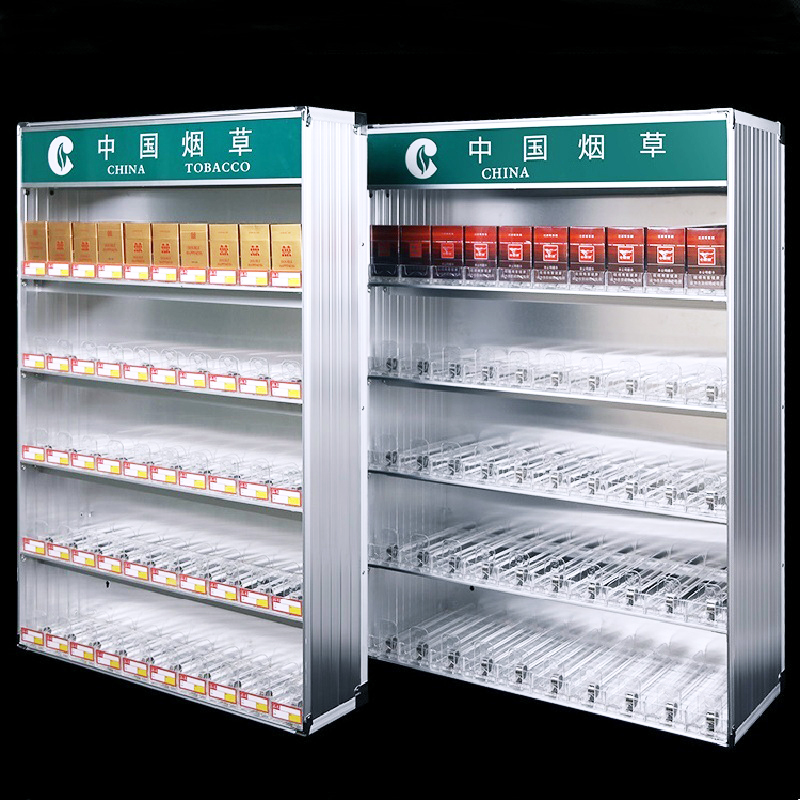 铝合金烟柜展示柜便利店超市摆烟架子挂墙式多能能推烟器小型货架|ruв категории коммерческий/офисная мебель, полки/витрина, полки супермаркетов - от Buy2taobao.com для оказания профессиональной услуги покупки агента Taobao