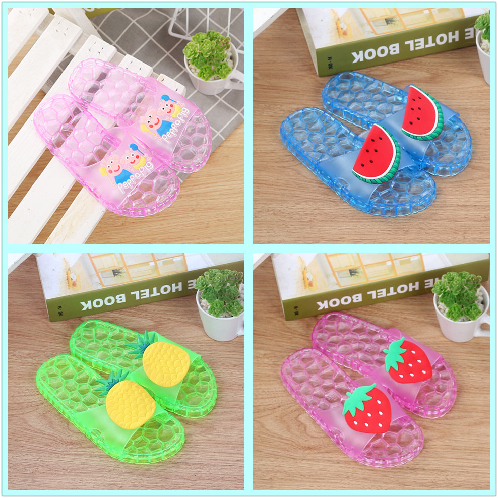 children slipper girl summer Korean Edition Indoor and outdoor Shower Room lovely transparent crystal fruit princess sandals non-slipin the Shoes/Baby Shoes/Parent-child shoes , Slippers category - from Buy2taobao.com to provide professional Taobao agent buy service