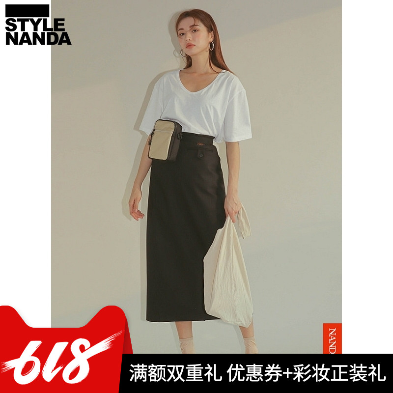 韓國stylenanda官方正品 後拉鏈開衩擺半身長裙在類目 女裝/女士精品, 半身裙中 - 來自Buy2taobao.com提供專業的淘寶代購服務