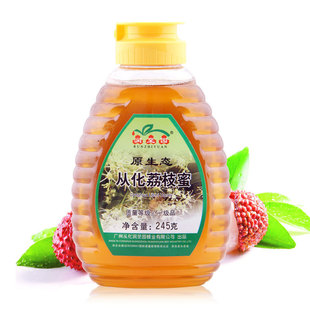  润至园原生态从化荔枝蜜245g 纯天然农家荔枝蜂蜜