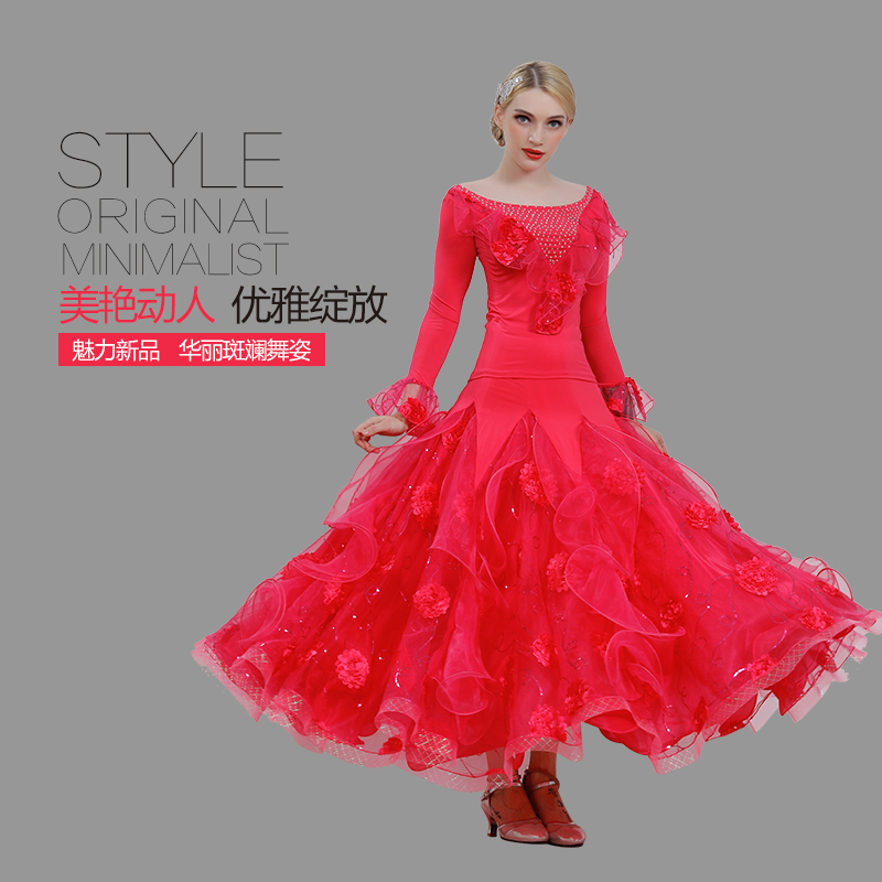 high-grade Best Sellers Ballroom Ballroom dancing square dance Ballroom dancing new pattern skirt Pendulum Waltz longuettein the Sports/Yoga/Fitness/Fans supplies , Dance/Aerobics/Gymnastics , Ballroom , Ballroom suit(With costumes) category - from Buy2taobao.com to provide professional Taobao agent buy service