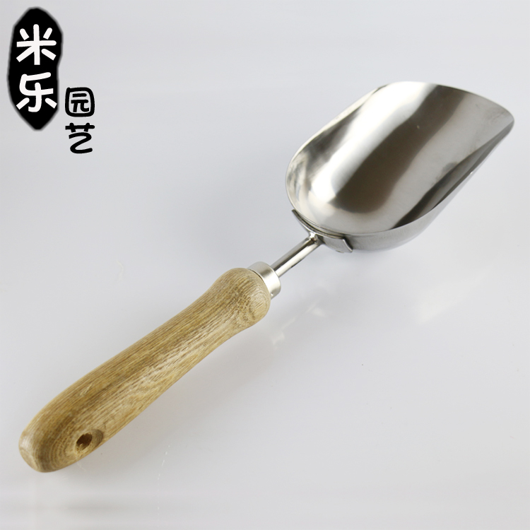 不锈钢木柄料铲子大勺土花铲上盆园艺工具种植施肥工具农用在类目 鲜花速递/花卉仿真/绿植园艺, 园艺用品, 铲/耙/锹/锄(新), 铲子中 - 来自Buy2taobao.com提供专业的淘宝代购服务