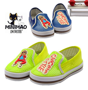  夏季新款韩版骑马舞鸟叔透气镂空网鞋 男女儿童凉鞋 休闲潮鞋