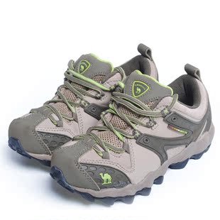  断码清仓 骆驼 真皮中大童青少年运动鞋 户外男童登山鞋M0823