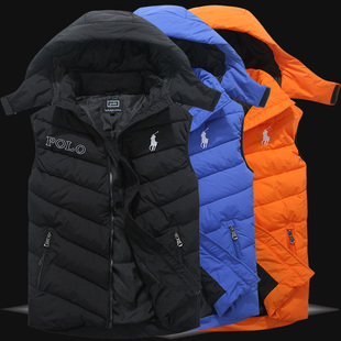 正品保罗<em>棉马甲男</em>秋冬新款男士坎肩韩版羽绒棉