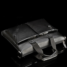 Man bag shoulder bag Messenger bag business bag briefcase computer bag leather bag leather authentic Korean casual