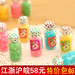  进口食品韩国特产 许愿瓶糖 彩色星星可爱糖果 漂流瓶彩色糖果16g