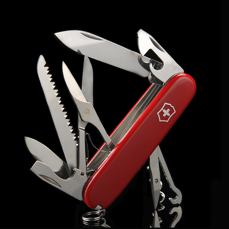 Switzerland Saber Saber Switzerland Vickers mini 1.3713 Huntsman red 91mm Edition knife genuine 包邮