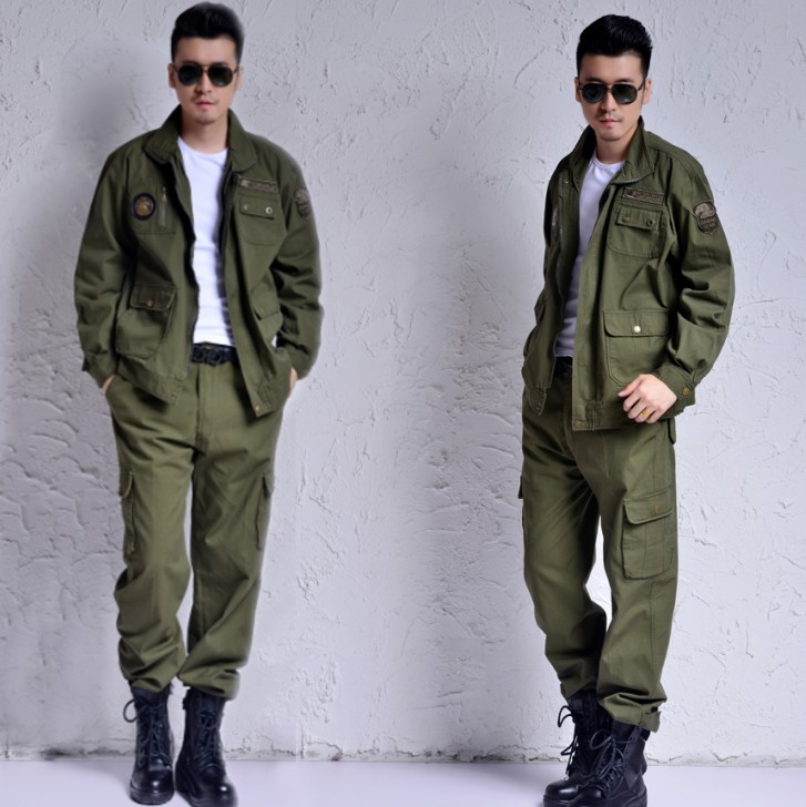 春秋纯棉迷彩服特种兵套装户外耐磨帆布劳保工作服电焊防烫工装男在类目 男装, 套装, 工装制服中 - 来自Buy2taobao.com提供专业的淘宝代购服务