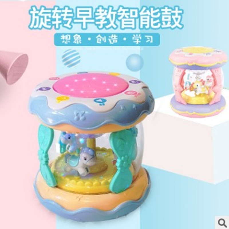 婴儿玩具可充电音乐手拍鼓儿童旋转拍拍鼓小孩子宝宝早教益智玩具|msdalam kategori Toy/bayi/teka-teki/blok bangunan/model, mainan muzik/Alat Muzik kanak-kanak, elektrik tangan rentak drum - dari Buy2taobao.com untuk memberikan perkhidmatan ejen Taobao profesional membeli