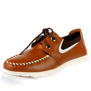  奥康男鞋正品鞋新款时尚男单鞋皮鞋真皮透气男板鞋系带休闲鞋