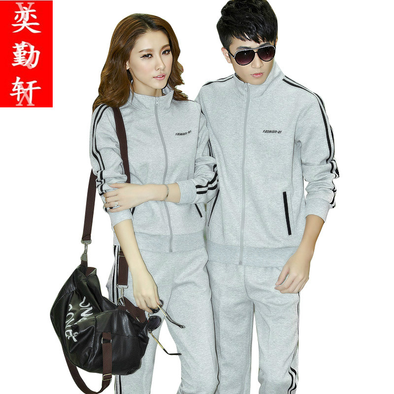 运动服套装男春秋款休闲服女款运动装套装情侣套装秋卫衣运动套装