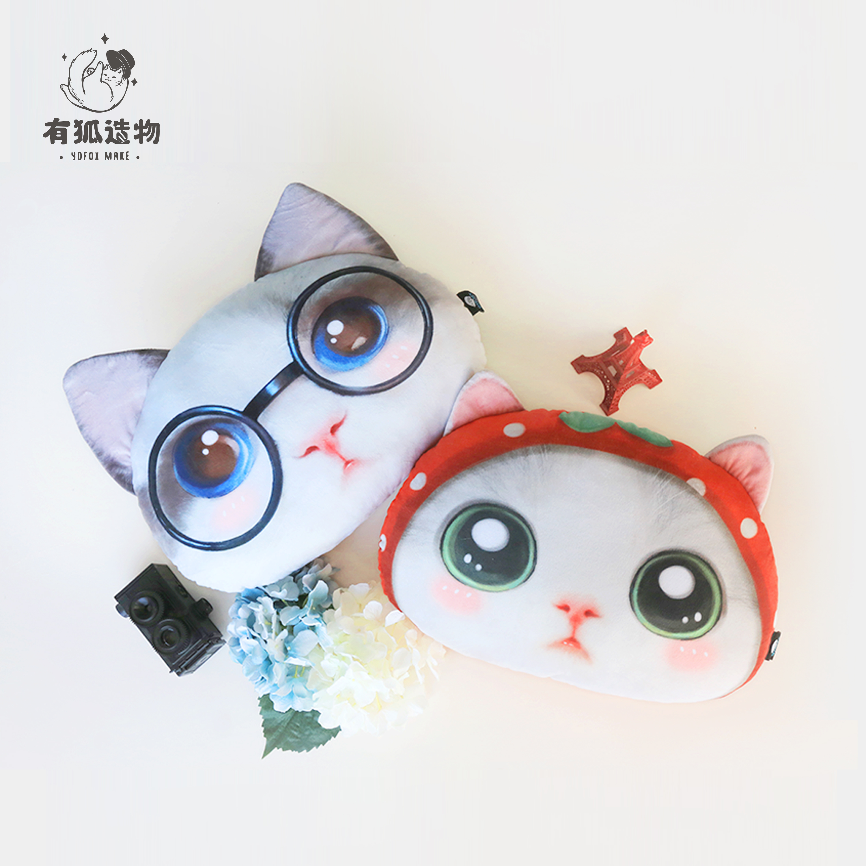 【有狐造物】郭斯特 可愛狐狸饅頭抱枕靠墊毛絨玩具送女生日禮物在類目 寵物/寵物食品及用品, 寵物附屬品(新), 寵物相冊、明信片等周邊中 - 來自Buy2taobao.com提供專業的淘寶代購服務