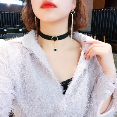韩国项圈choker颈链脖子饰品颈带锁骨链女短款饰品欧美风简约项链