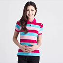 2013新款夏季热卖女士短袖T恤条纹时尚修身百搭polo衫女装包邮 2013新款夏季热卖女士短袖T恤条纹时尚修身百搭polo衫女装包邮